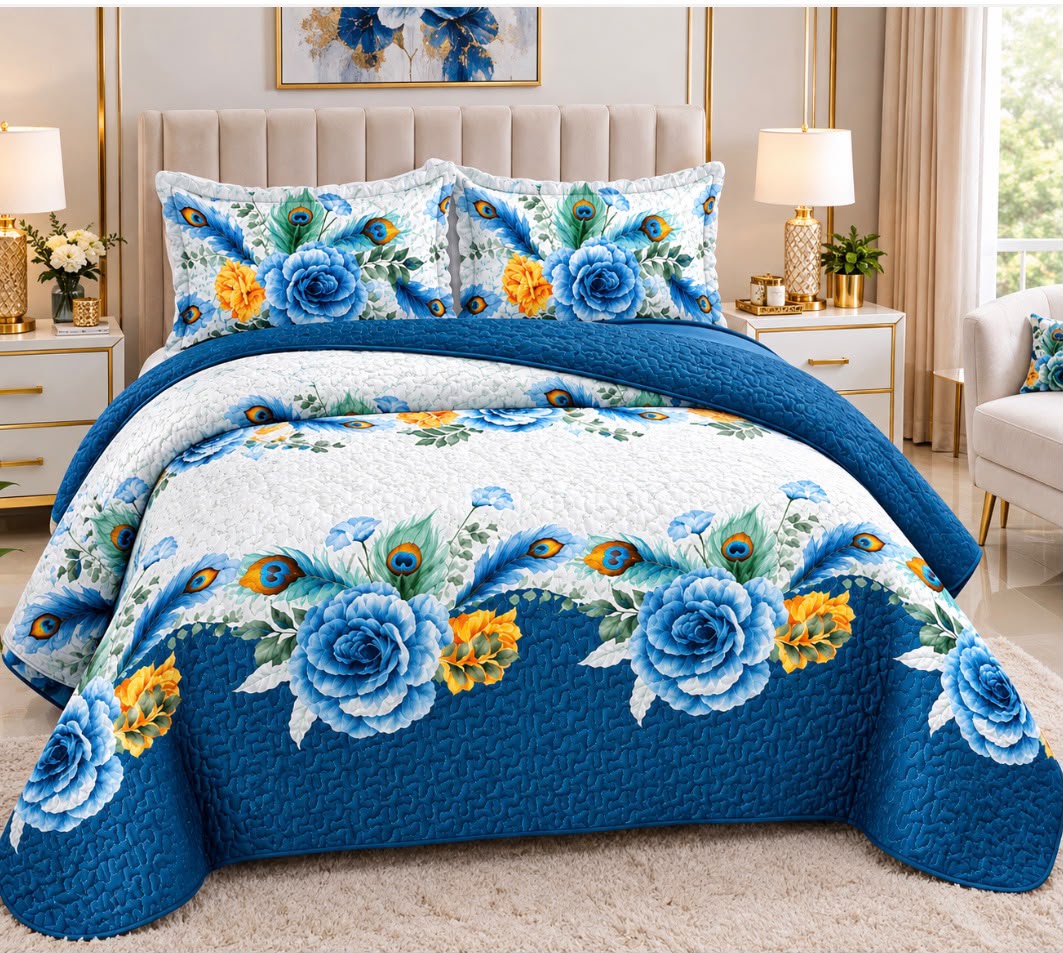 King bedspread Navy Blue